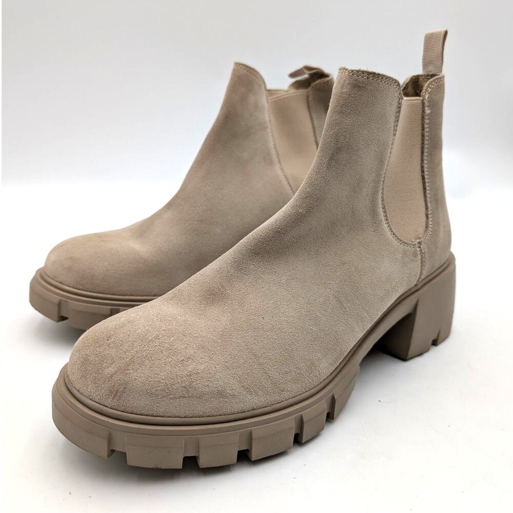Steve Madden Howler Ankle Boots Round Toe Women's Sand Size US10M EU40.5